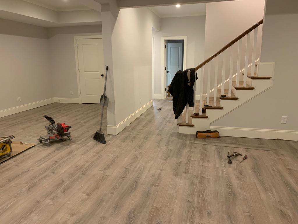 Refinished hardwood floor, after